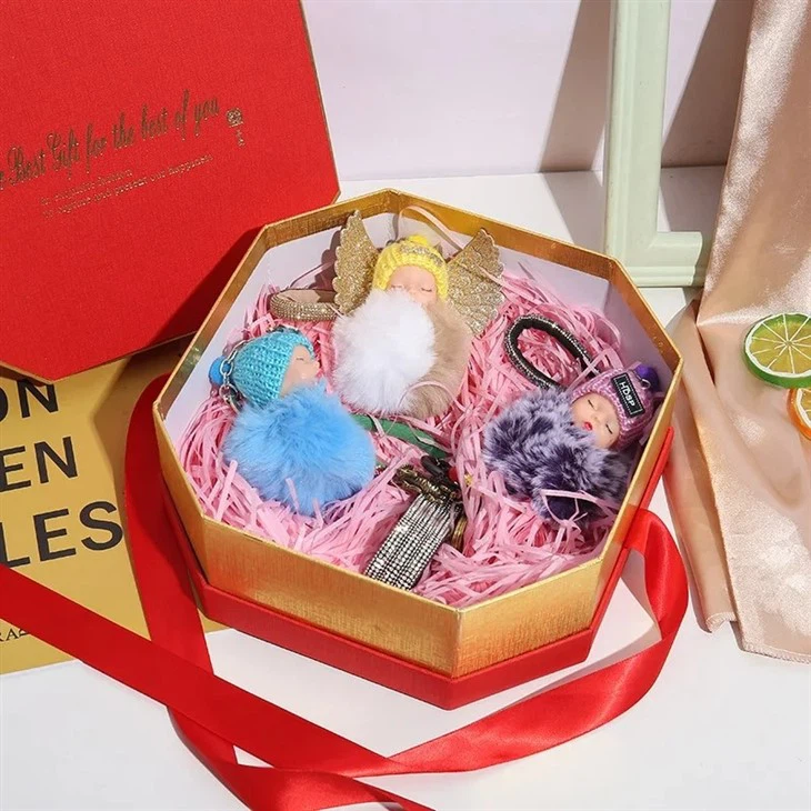 Polygon Gift Boxes With Ribbon Closures